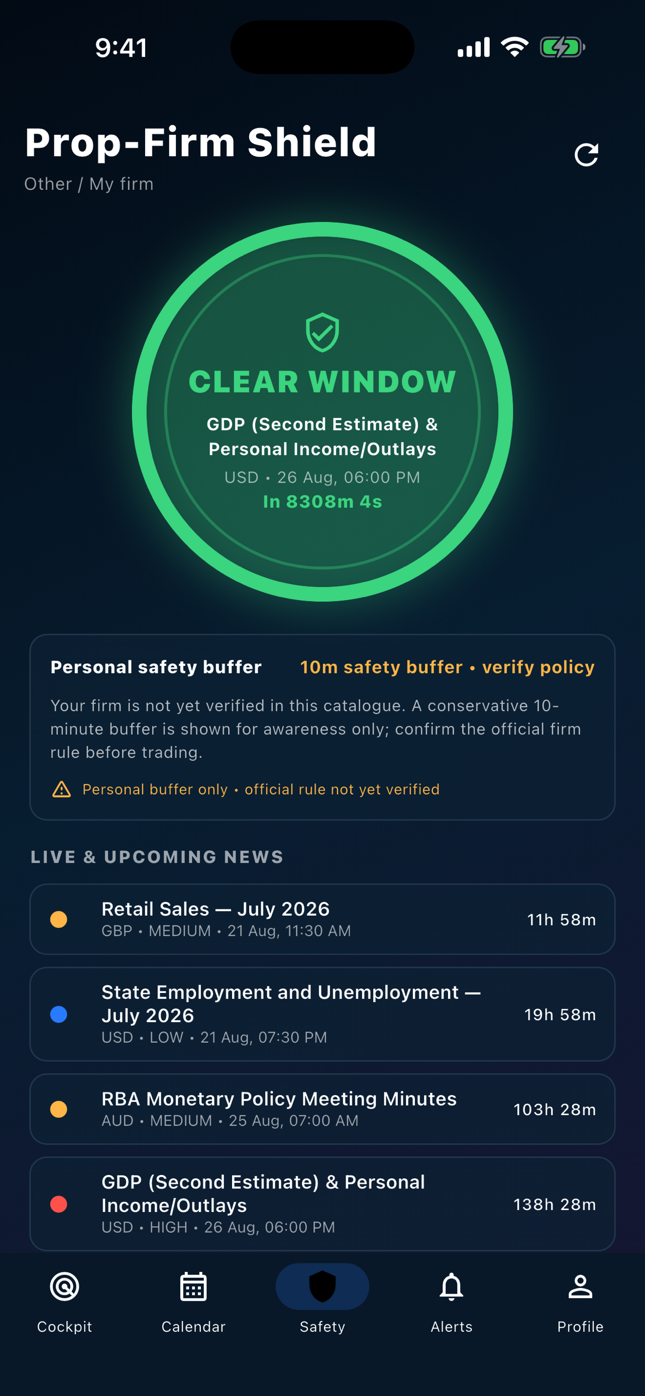 News safety screen
